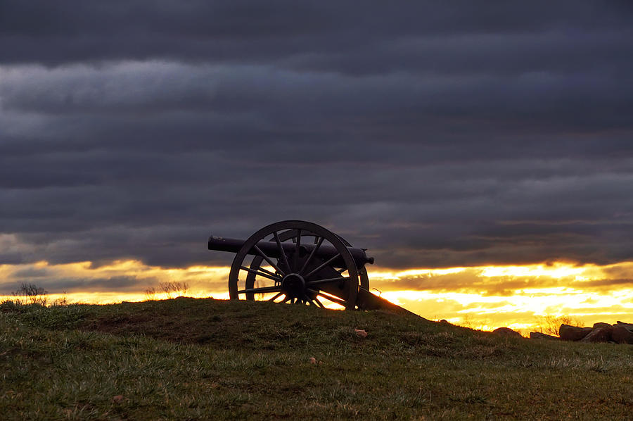 Sunrise Cannon at Gettysburg Photograph by Bill Cannon
