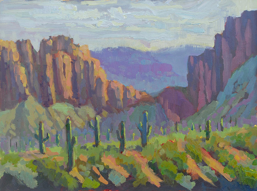 Mountain Painting - Sunrise Canyon by Scott Palmer