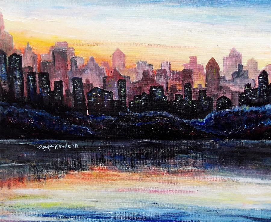Sunrise City is a painting by Shana Rowe Jackson which was uploaded on June...