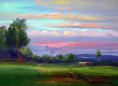Tree Painting - Sunrise Delight by Patricia Kimsey Bollinger