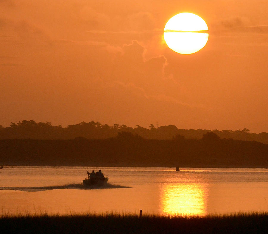 Sunrise Fishing Photograph by Kerri Farley
