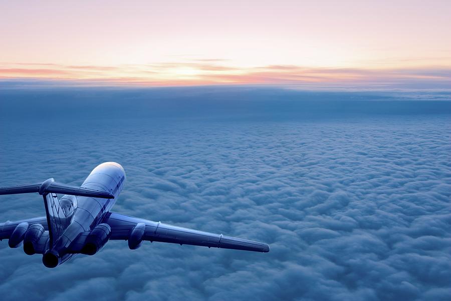 Sunrise Flight Photograph by Egorych