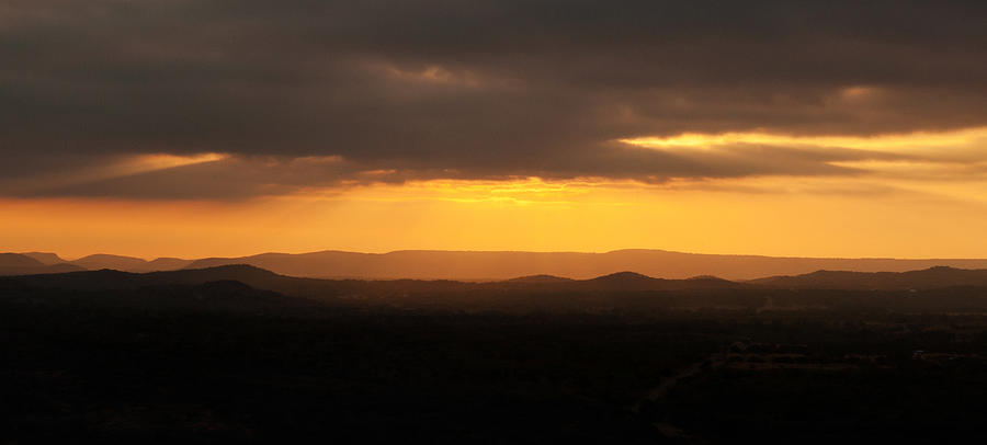 Sunrise From Enchanted Rock Photograph by Todd Aaron