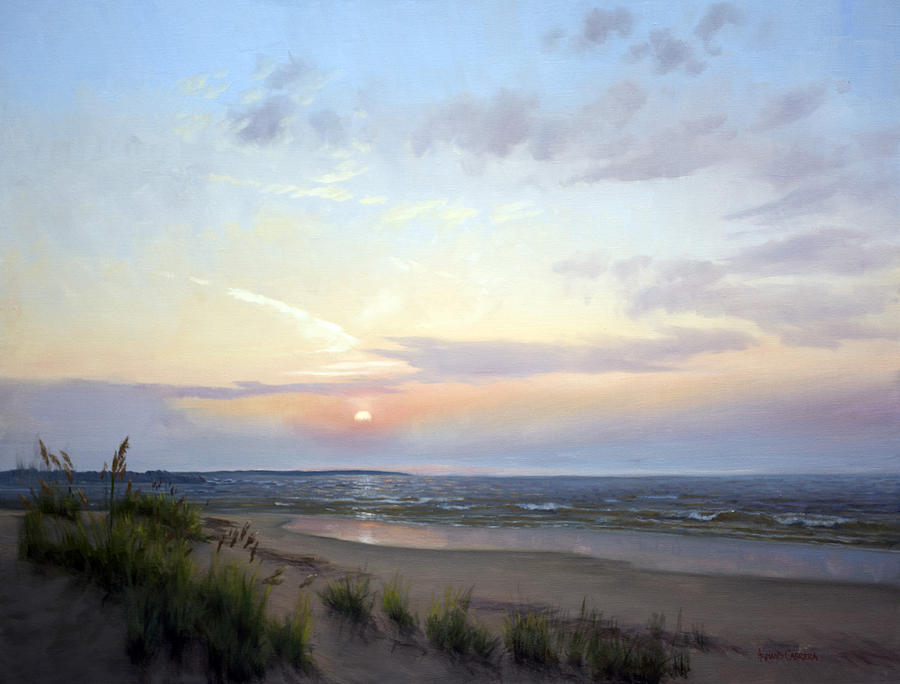 Sunrise Goulds Inlet Painting by Armand Cabrera