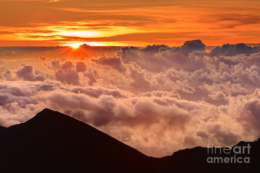 Sunrise Haleakala National Park - Maui Photograph by Henk Meijer Photography