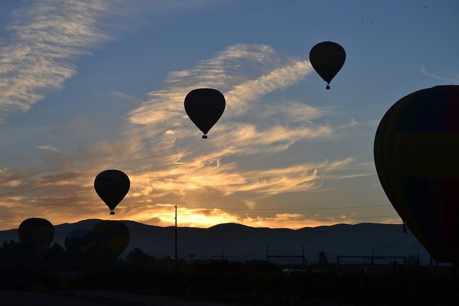 Sunrise Hot Air Balloons Photograph by Christine Owens Sunrise Hot Air Balloons Photograph by Christine Owens