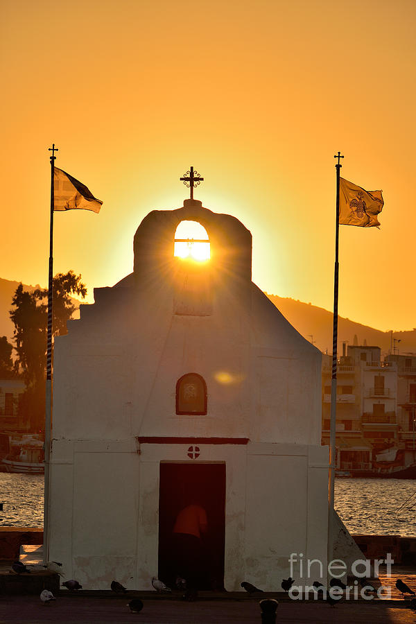 Sunrise in Aegina port Photograph by George Atsametakis