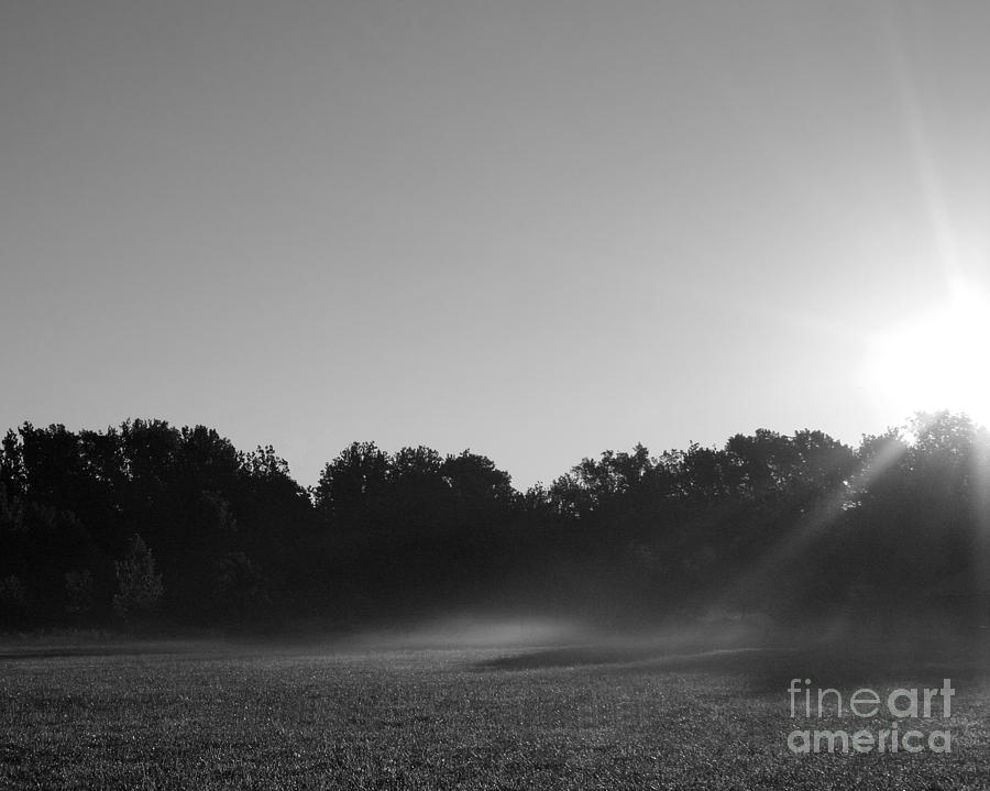 Sunrise in Black and White Photograph by Anita Oakley