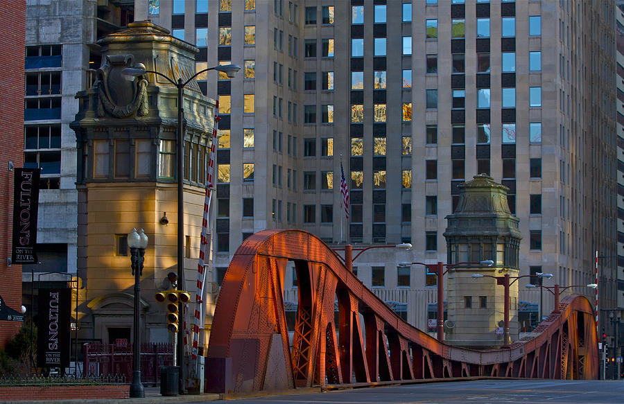 Sunrise in Chicago Photograph by John Babis