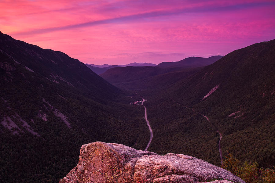 Sunrise In Crawford Notch Photograph by Jeff Sinon