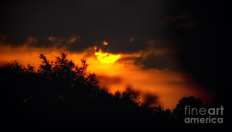 Sunrise in Jackson Michigan Horizontal Photograph by Thomas Woolworth