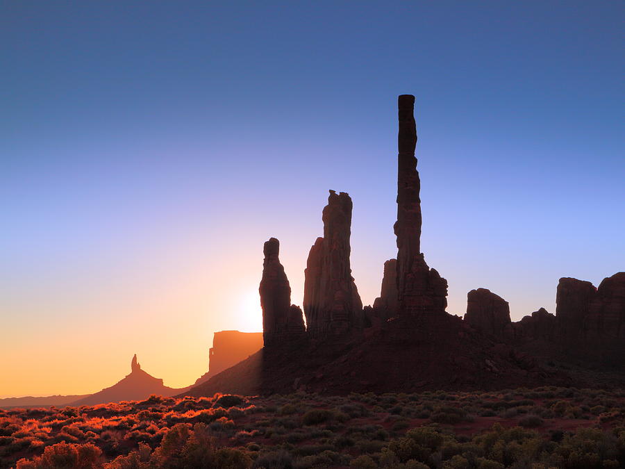 Sunrise in Monument Valley Photograph by Roupen Baker