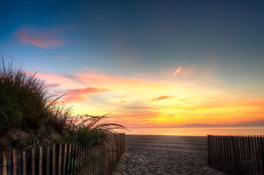 Sunrise in Ocean City MD on the Beach Photograph by Gavin Baker | Fine