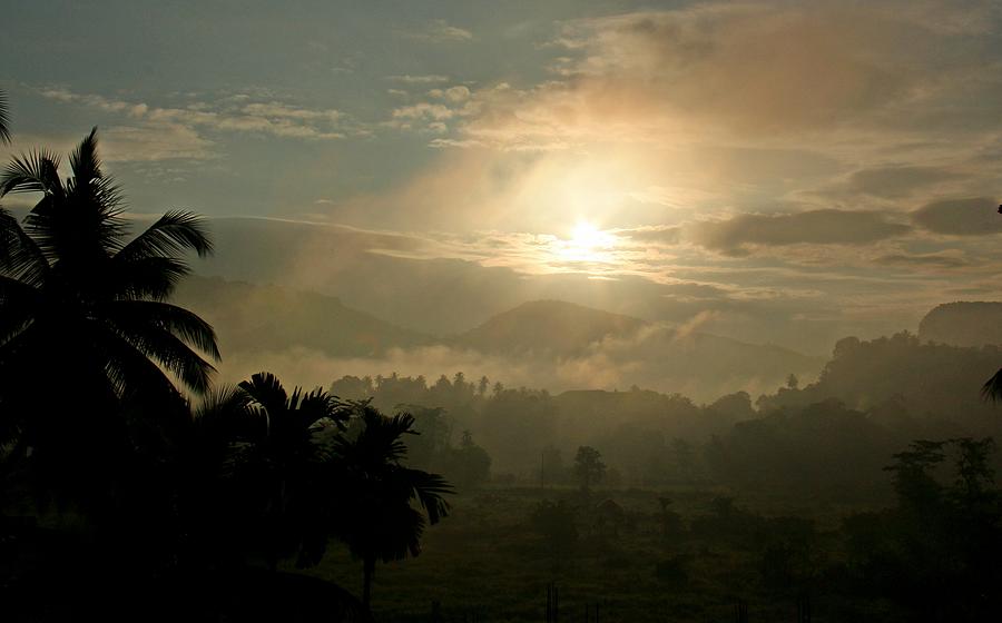 Mountain Photograph - Sunrise in Sri Lanka by Ajithaa Edirimane