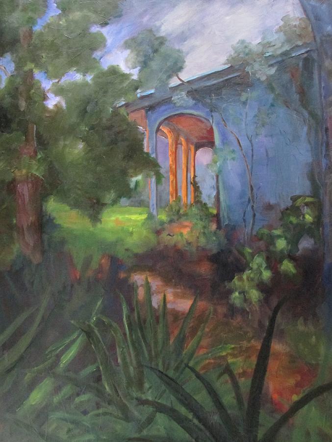 Sunrise in the backyard Painting by Susan Richardson