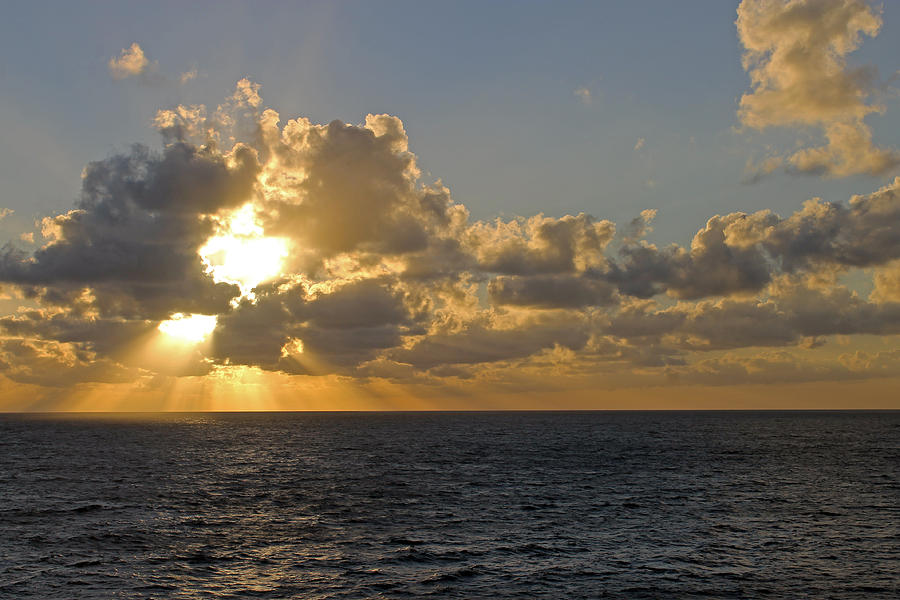 Sunrise in the Med. Photograph by Tony Murtagh