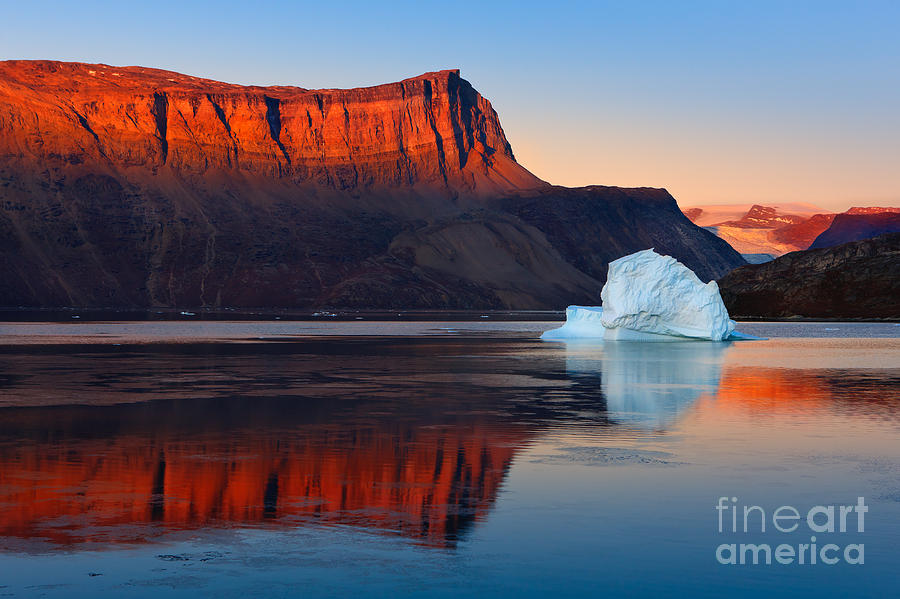 Sunrise in the Rode Fjord Photograph by Henk Meijer Photography