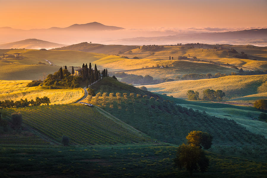 Sunrise in Tuscany Photograph by Stefano Termanini - Fine Art America