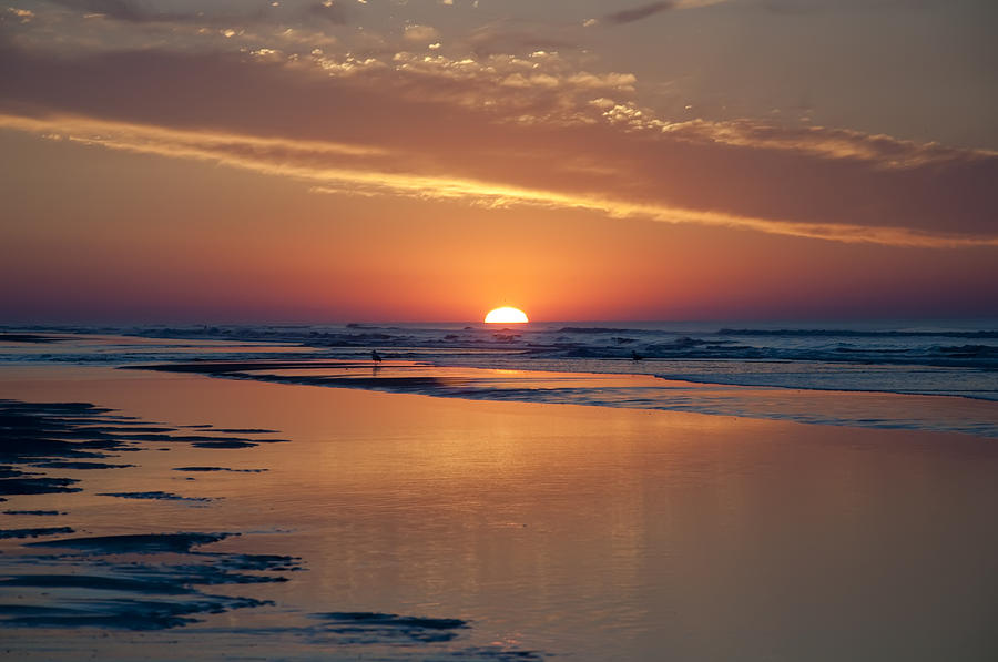 Sunrise In Wildwood New Jersey Photograph By Bill Cannon - Fine Art America