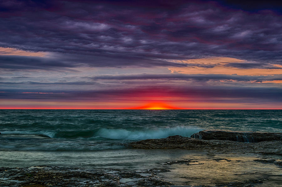 Beach Photograph - Sunrise July 21st by Todd Heckert