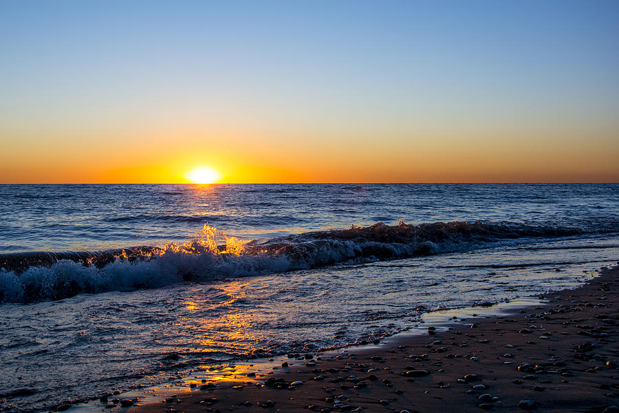 Sunrise Lake Michigan 9-27-13 006 Photograph by Michael Bennett - Fine ...