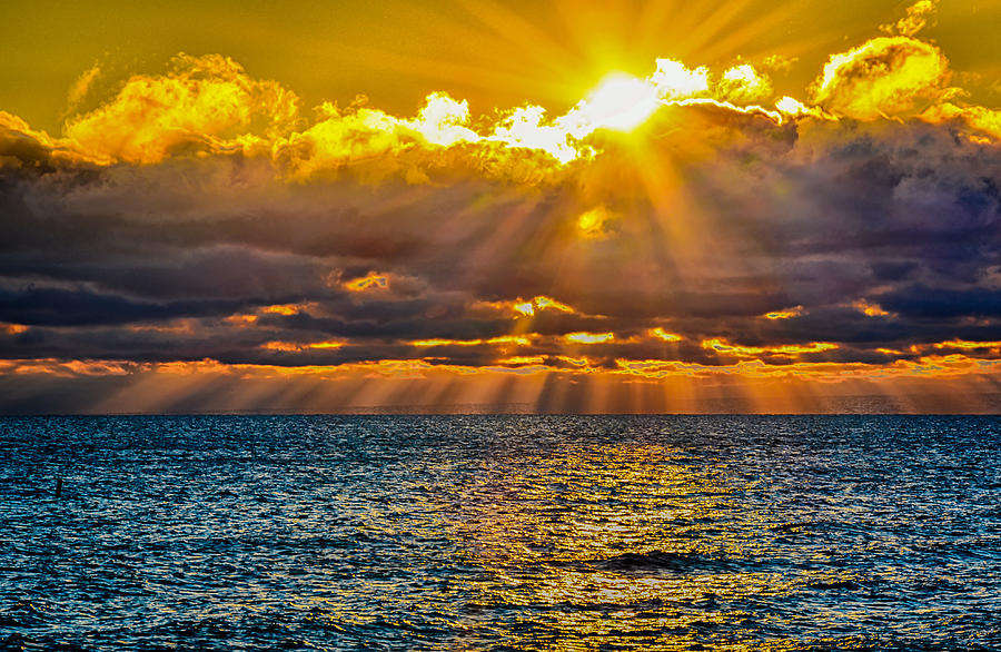 Sunrise Lake Michigan 9-29-13 Photograph by Michael Bennett - Fine Art ...