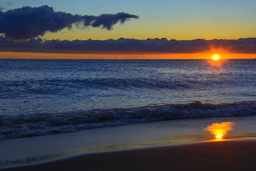 Sunrise Lake Michigan September 14th 2013 020 Photograph by Michael