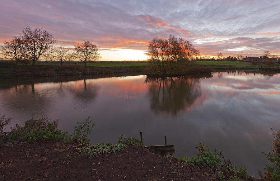 Sunrise Lenton Fishing Pond Photograph by Nick Atkin