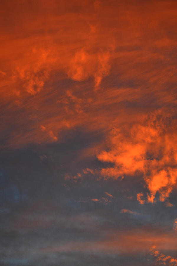 Abstract Photograph - Sunrise Light On The Clouds  by Lyle Crump