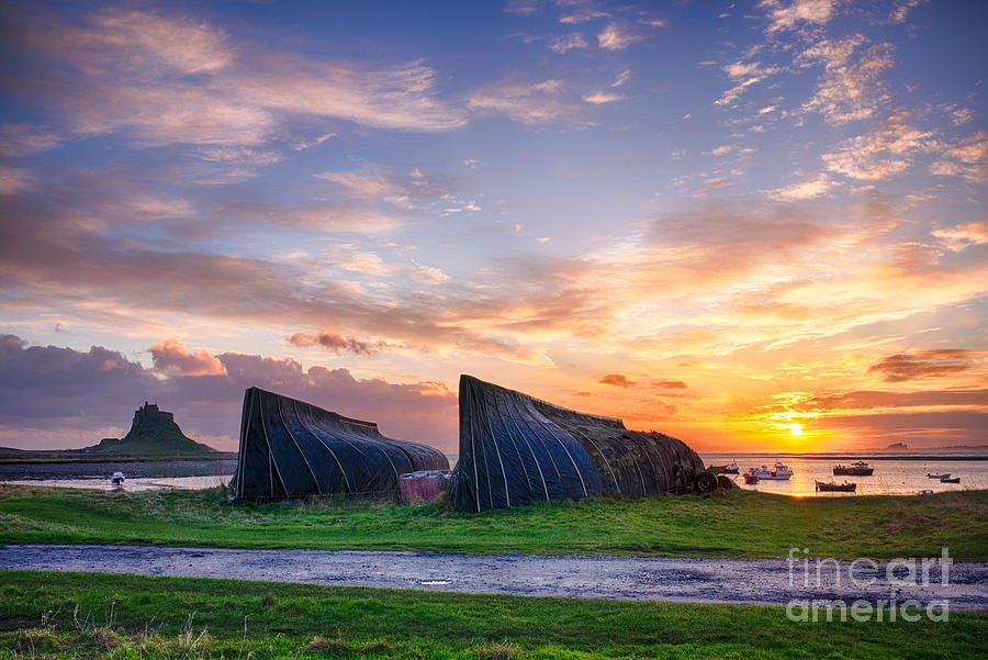 Sunrise Lindisfarne  Photograph by Tim Gainey