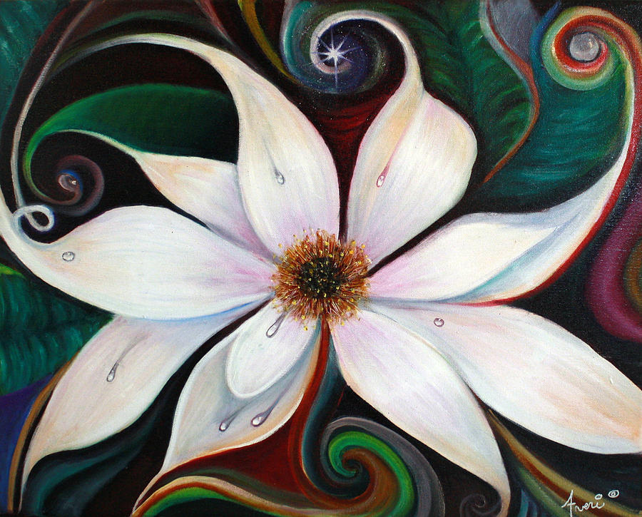 Lily Painting - Sunrise Magnolias by Averi Wolff