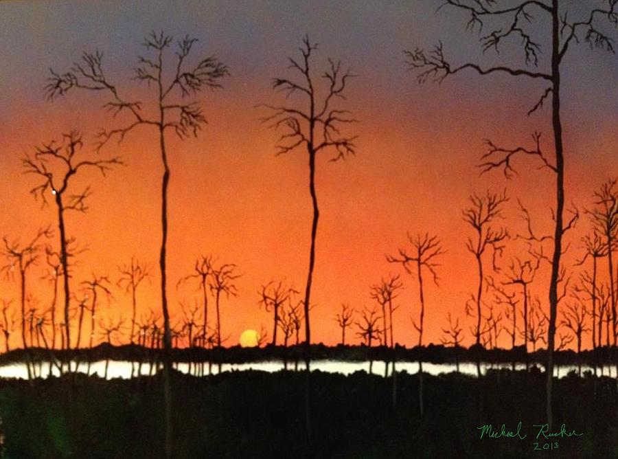 Sunrise Painting by Michael Rucker
