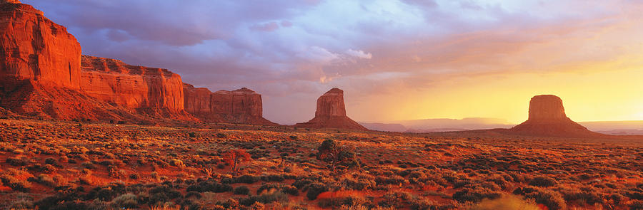 Desert Photograph - Sunrise, Monument Valley, Arizona, Usa by Panoramic Images
