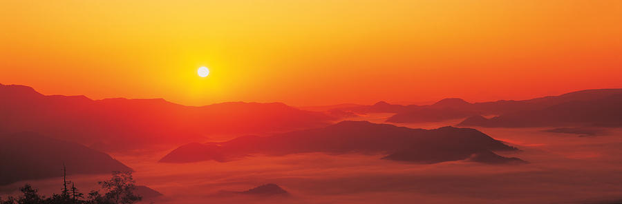 Mountain Photograph - Sunrise Mt Taisetsu National Park by Panoramic Images