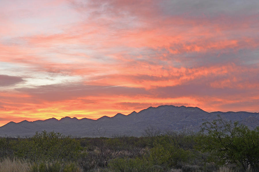 Sunrise Near Portal AZ Photograph by Alan Lenk
