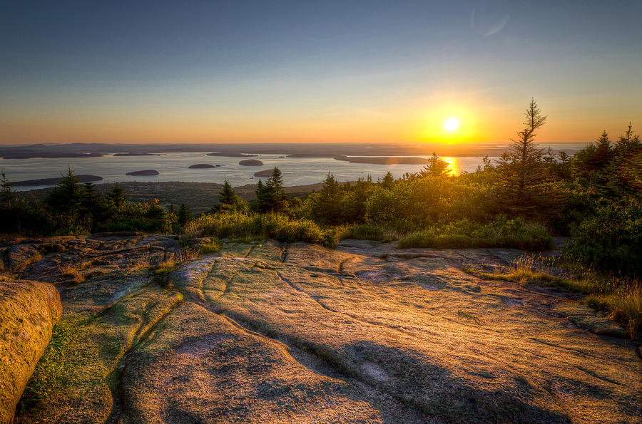 Sunrise on Cadillac Mountain Photograph by At Lands End Photography