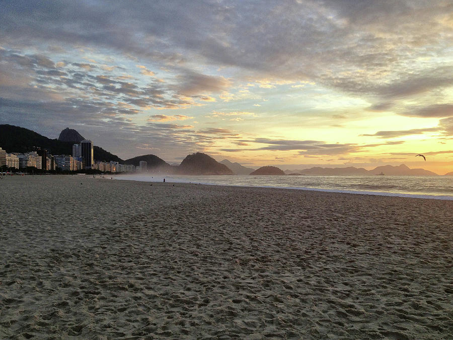 Sunrise On Copacabana Beach Photograph by Larigan - Patricia Hamilton