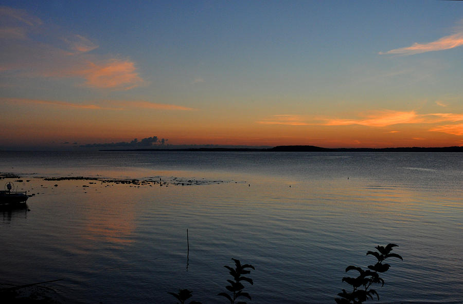 Sunrise on Grand Traverse Bay Photograph by Diane Lent