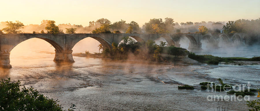 Bridge Photograph - Sunrise on Interurban Bridge 0369 by Jack Schultz