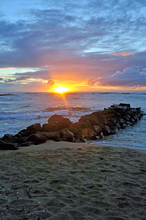 Sunrise on Kauai Photograph by Caroline Stella