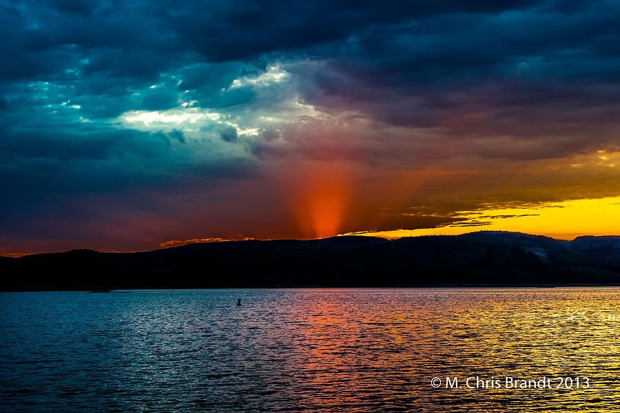 Phoenix Photograph - Sunrise on Lake Pleasant by M Chris Brandt
