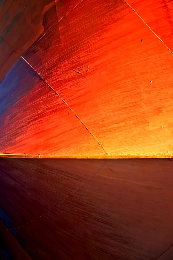 Boat Photograph - Sunrise on Metal by Newel Hunter