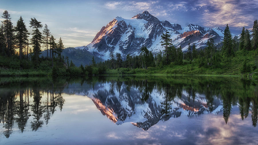 Sunrise On Mount Shuksan Photograph by James K. Papp