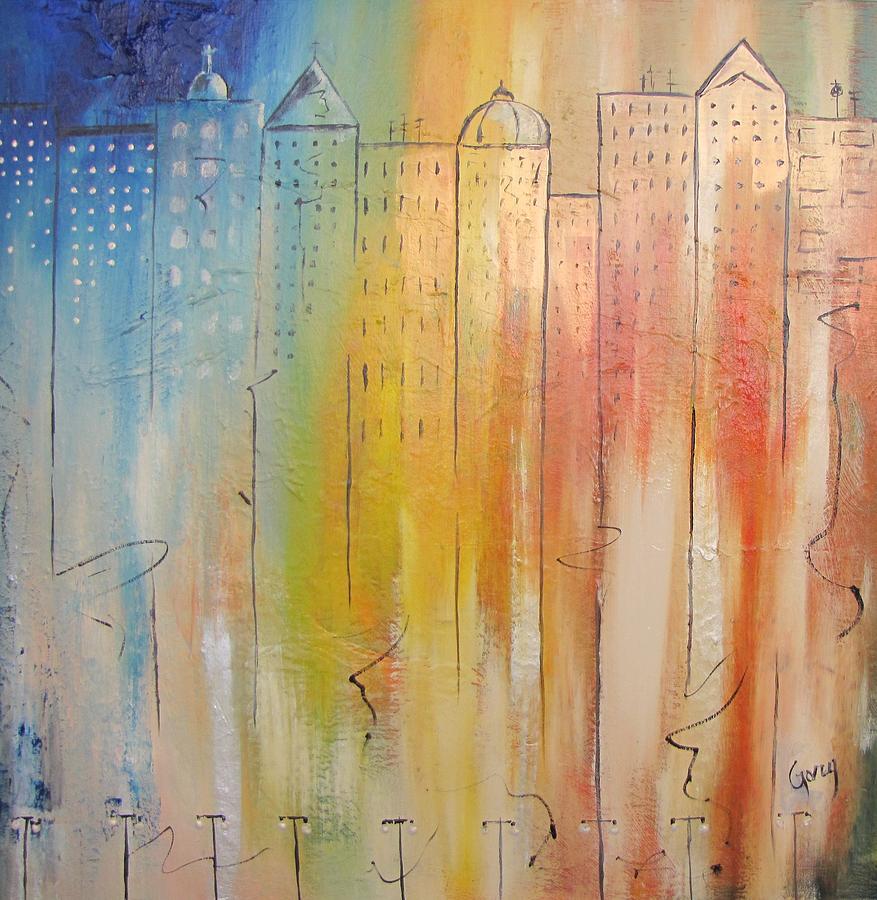Sunrise On New York Painting by Gary Smith