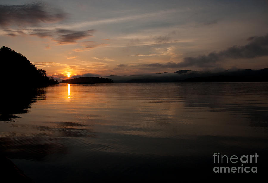 Sunrise Photograph - Sunrise on Norris Lake by Douglas Stucky