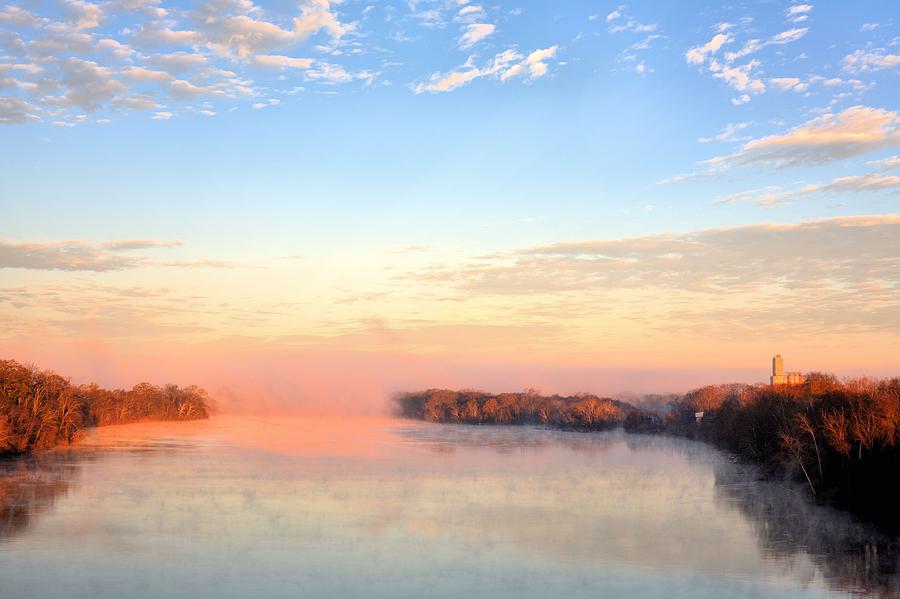 Sunset Photograph - Sunrise on the Alabama River by JC Findley
