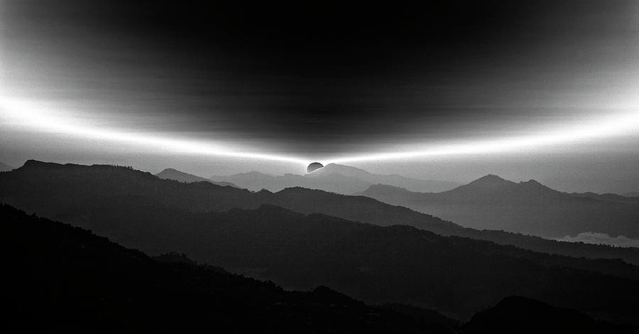 Sunrise On The Anapurna Photograph by Yvette Depaepe