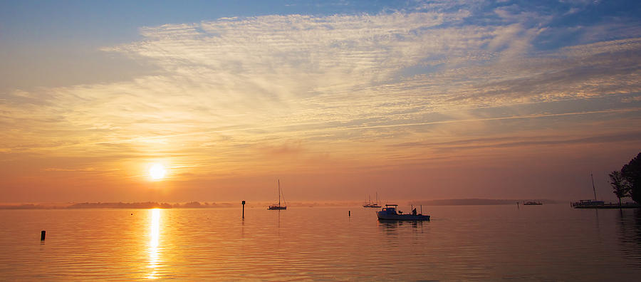 Sunrise on the Chesapeake Bay Photograph by David Kay