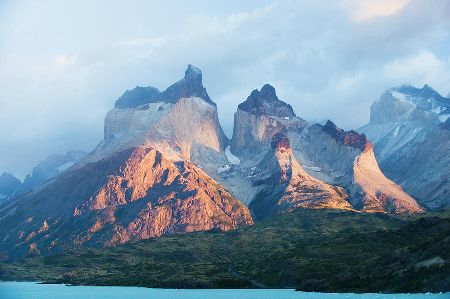 Sunrise On The Cuernos Del Paine In Las Photograph by Tom Bol - Fine ...