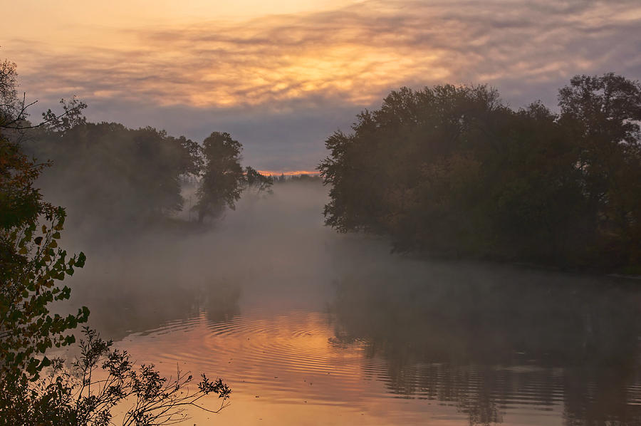 Sunrise on the Fox River Photograph by Leda Robertson